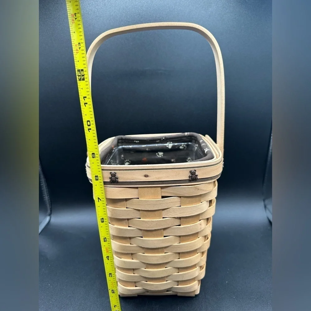 RARE Longaberger Boyds Bears Basket 2007 Basket Fest Liner & Protector Signed